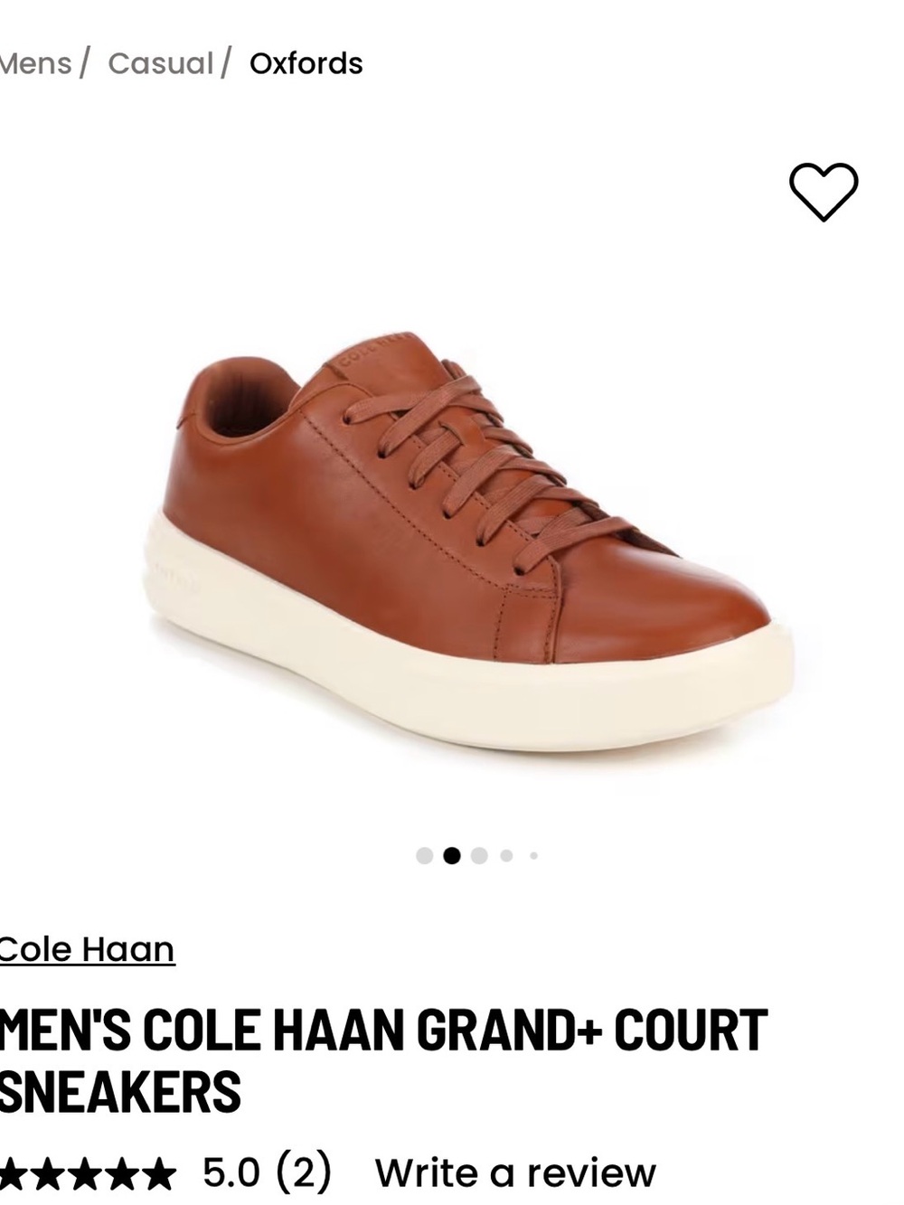 Cole Haan Grand Court Sneaker - BRAND NEW IN BOX